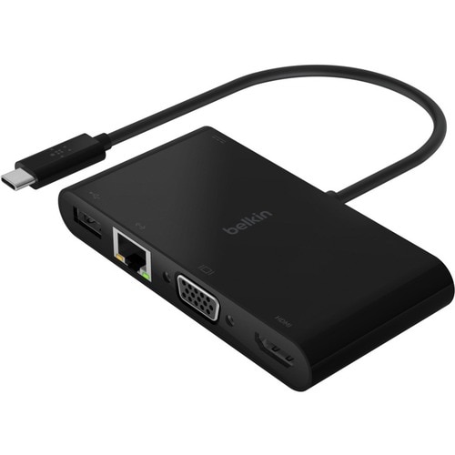 Belkin USB-Typ C Docking Station für Notebook - Ladefunktion - 100 W - 4K - 3840 x 2160 - 1 x USB 3.0 - USB Typ-A - USB Ty
