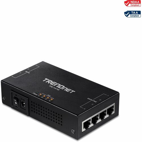 Trendnet TPE-147GI, Gigabit Ethernet, 1000 Mbit/s, IEEE 802.3, IEEE 802.3ab, IEEE 802.3af, IEEE 802.3at, IEEE 802.3u, Schw