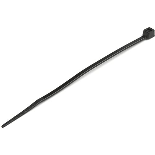 Kabelbinder 100x2 mm, Selbstsichernde Nylon-Kabelbinder mit Gebogener Spitze, 8 kg Zugfestigkeit, 1000 Stück, Schwarz - Ka