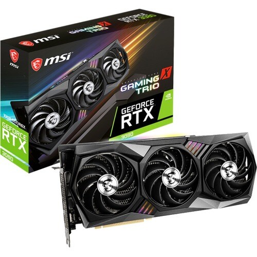 MSI NVIDIA GeForce RTX 3080 Graphic Card - 10 GB GDDR6X - 320 bit Bus Width - PCI Express 4.0 - DisplayPort - HDMI GDDR6 1