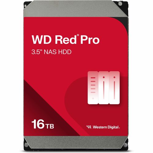 WD Red Pro Festplatte - 3,5" Intern - 16 TB - SATA (SATA/600) - Conventional Magnetic Recording (CMR) Method - NAS Unterst