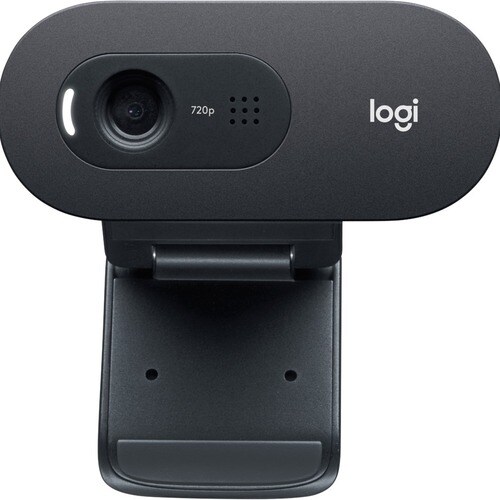 Webcam Logitech C505e - 30 fps - USB Type A - Vidéo 1280 x 720 - Focale fixe - Écran large - Microphone - Portable, Moniteur