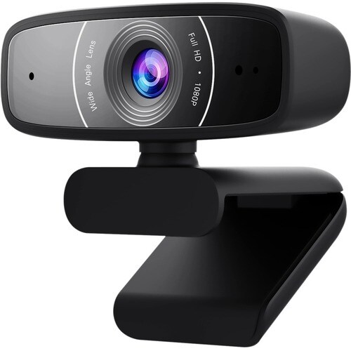 Webcam Asus C3 - 30 fps - USB 2.0 - Vidéo 1920 x 1080 - Écran large - Microphone - Ordinateur, Portable