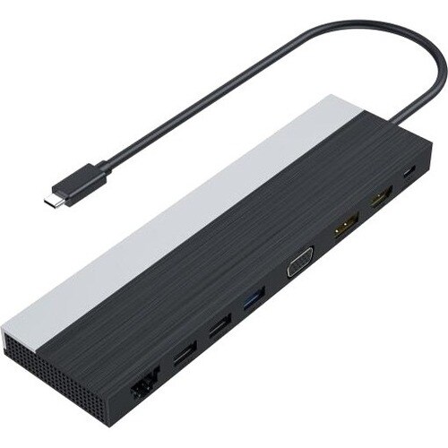 Station d'accueil DLH Energy USB Type C - 100 W - 5 x Ports USB - 2 x USB 2.0 - 2 xUSB 3.0 - USB Type-C - Réseau (RJ-45) -