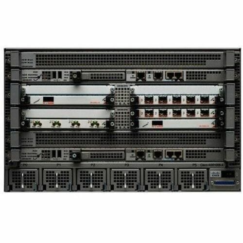 Cisco ASR 1000 1001-HX Router - Management-Port - 16 SFP (Mini-GBIC) Steckplätze - 8 GB - 10 Gigabit Ethernet - 1U - Rackm