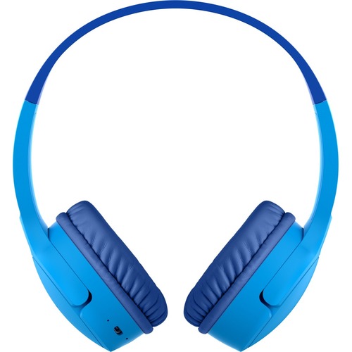 Belkin SOUNDFORM Mini Kabel/Kabellos Auf den Ohren, Kopfbügel, Über das Ohr Stereo Headset - Blau - Binaural - Geschlossen