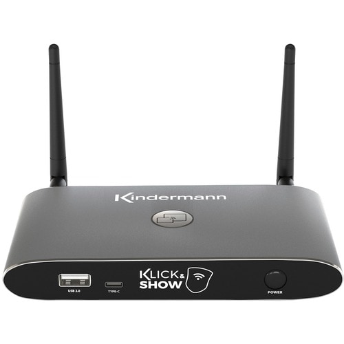 KINDERMANN Klick & Show K-40 Dualband IEEE 802.11ac Wireless Presentation Gateway - 2,40 GHz, 5 GHz - 2 x Netzwerk (RJ-45)