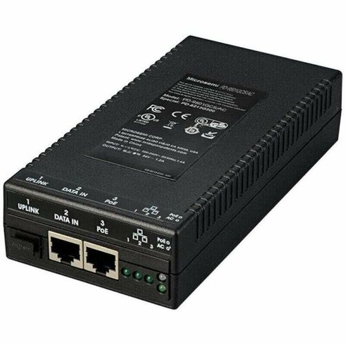 Microchip PD-9501GCS/AC Transceiver/Medienkonverter - 2 Anschluss(e) - 1 x Netzwerk (RJ-45) - 1 x PoE (RJ-45) Anschlüsse -