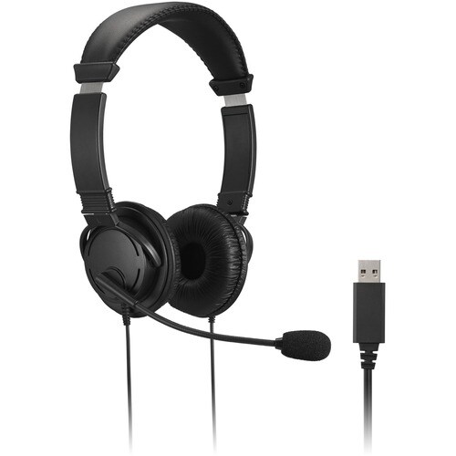 KENSINGTON HIFI USB HEADPHONES WITH MIC AND VOLUME CONTROL BUTT