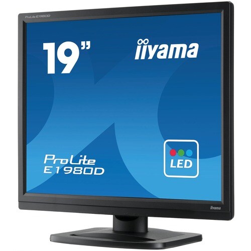iiyama ProLite E1980D-B1 19 Zoll Class SXGA LCD-Monitor - 5:4 Format - 48,3 cm (19 Zoll) Viewable - Twisted Nematic (TN) -