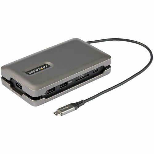 StarTech.com USB C Multiport Adapter, USB C auf 4K 60Hz HDMI 2.0 Dockingstation, 2-Port 10Gbit/s USB Hub, 100W PD, SD/Micr