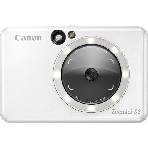 Canon Zoemini S2 Sofortbildkamera und Mini-Fotodrucker, Perlweiß. Produktfarbe: Weiß, Maximum Brennweite (äquivalent 35 mm