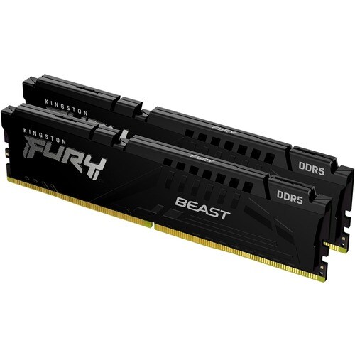 Kingston FURY Beast RAM-Modul für Hauptplatine - 32 GB (2 x 16GB) DDR5 SDRAM - 5200 MHz - CL40 - 1,25 V - On-Die-ECC - 288