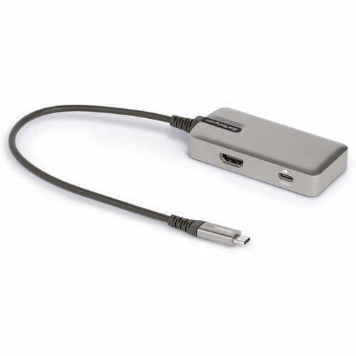 StarTech.com USB-C Multiport Adapter, USB-C auf 4K 60Hz HDMI 2.0, 100W PD, 3-Port USB 3.1 Hub, Reiseadapter/Docking Statio
