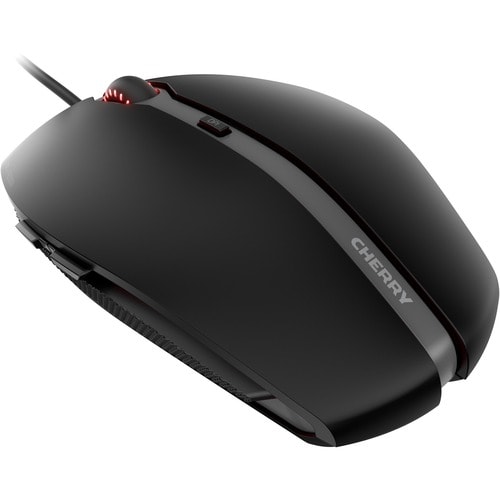 CHERRY GENTIX 4K Maus - USB - Optisch - 6 Taste(n) - Schwarz - Kabel - 3600 dpi Auflösung - Scroll-Rad - Klein/Groß Hand-/