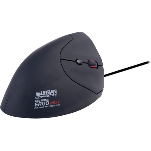 Souris Optique Urban Factory ERGO - USB Type A - 3 Bouton(s) - Câble - 2400 dpi