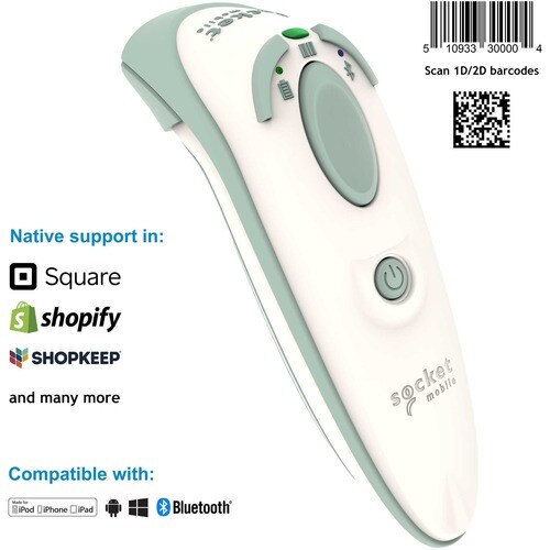 Socket Mobile DuraScan D745 Gesundheitswesen Handheld Barcode-Scanner - Kabellos Konnektivität - 495,30 mm Scan-Abstand - 