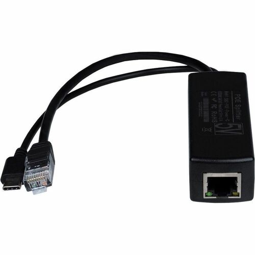 Joy-iT PoE-Splitter - 36 V DC, 57 V DC Eingang - 5 V Gleichstrom, 2 A Ausgang - 1 x RJ-45 Eingangsport(s) - 1 x USB Typ C,