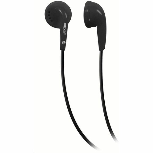 Maxell EB-95 Stereo Earphone - Stereo - Black - Mini-phone (3.5mm) - Wired - 32 Ohm - 20 Hz 23 kHz - Silver Plated Connect